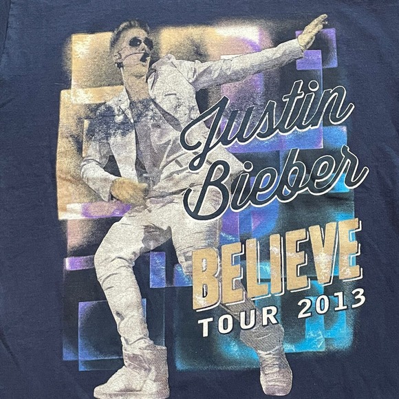 Justin Bieber Believe Tour Shirt Size Small 2013 Graphic Pop Music - Picture 2 of 5